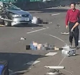 影/國1北向372.9k大小車追撞!「多人橫躺車道」傷亡不明