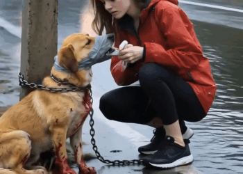 M2805010 kind girl rescues poor dog that was abandoned on the side of the road part 2